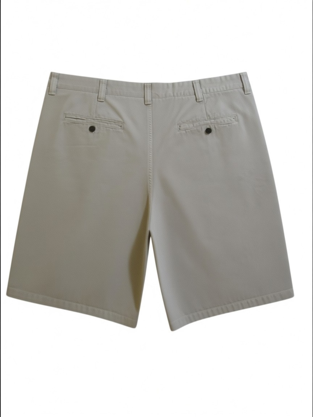 Northwest Men's Khaki 100% Cotton Flat Front Shorts Size 38 Vintage - Picture 9 of 10
